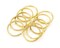 JewelrySupply Gold Color Key Rings 32mm Split Ring (Package of 10)
